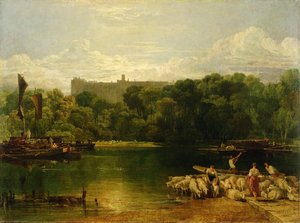 テムズ川のウィンザー城、1805年頃 作： Joseph Mallord William Turner